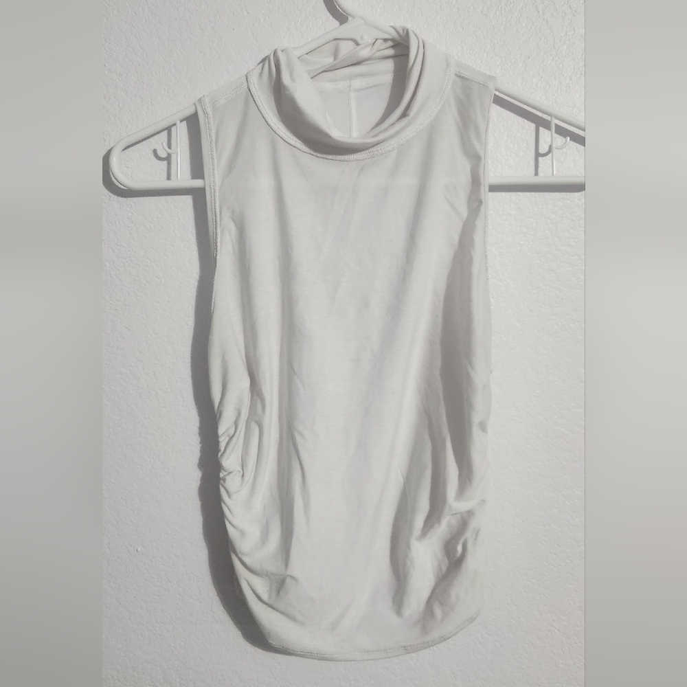 White Sleeveless Top